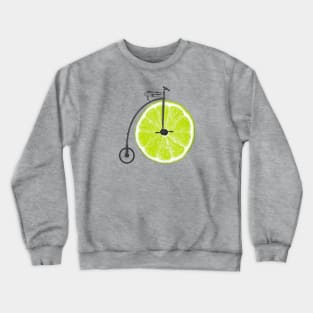 Vintage Lime Bike Crewneck Sweatshirt